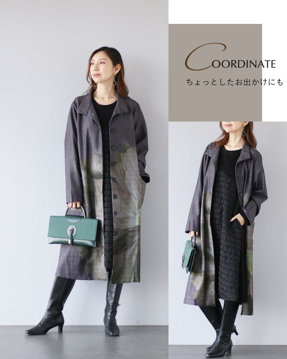 凛とした美しさを　大輪の花をまとう羽織り