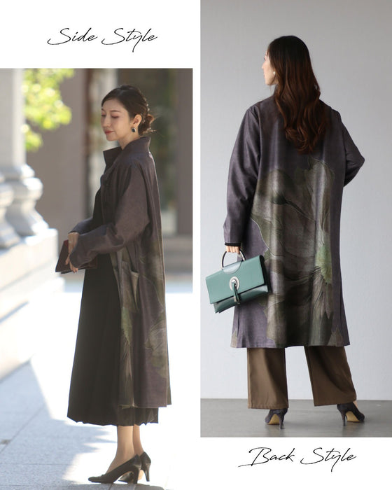 凛とした美しさを　大輪の花をまとう羽織り