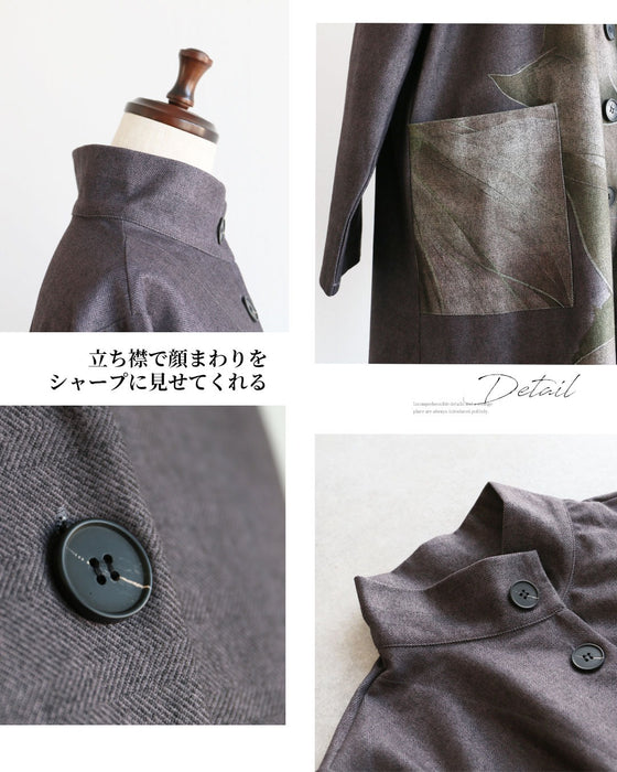 凛とした美しさを　大輪の花をまとう羽織り