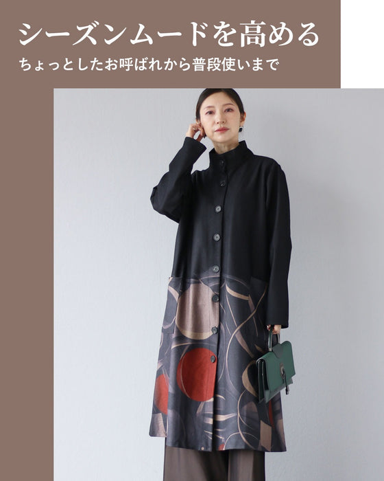 大人の個性に寄り添う　アート柄の羽織り