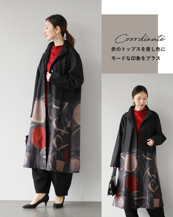大人の個性に寄り添う　アート柄の羽織り
