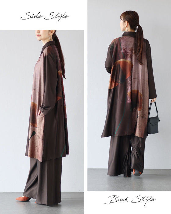 纏う、洗練アート　大人のためのリラクシーセットアップ【set】