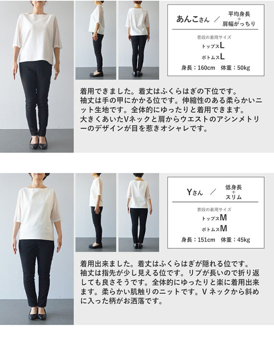 どこから見ても美しい　上品に咲き誇るニットワンピース