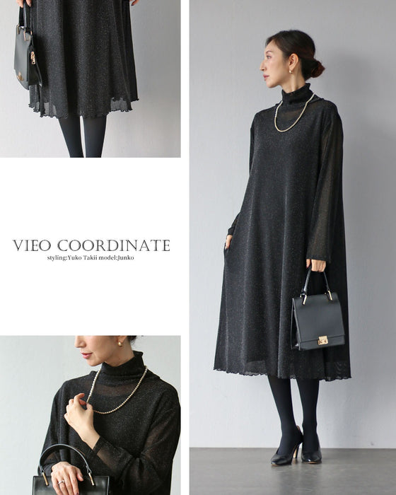 特別な時間へ　煌めきを纏うシアーワンピース