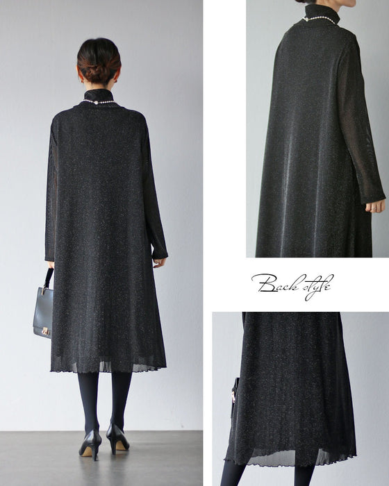 特別な時間へ　煌めきを纏うシアーワンピース