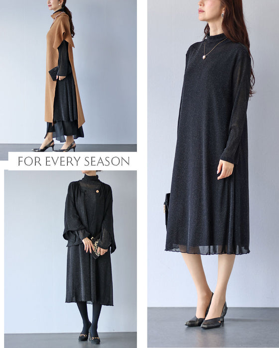 特別な時間へ　煌めきを纏うシアーワンピース