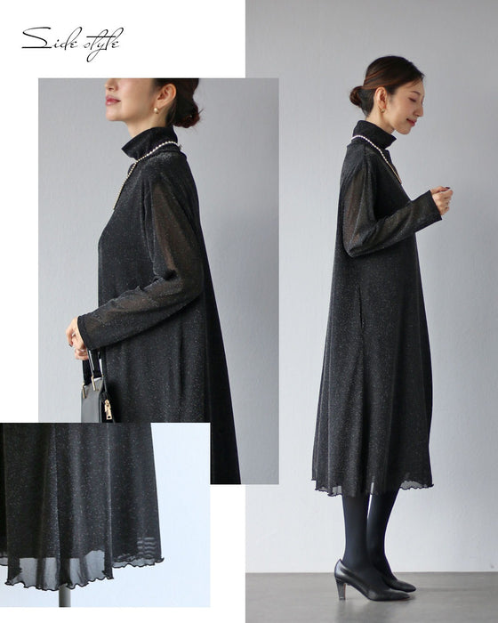 特別な時間へ　煌めきを纏うシアーワンピース