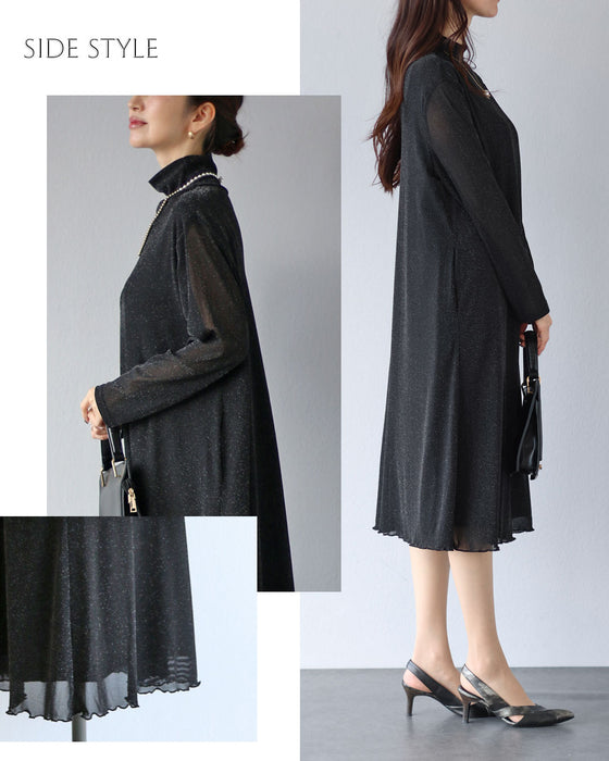 特別な時間へ　煌めきを纏うシアーワンピース