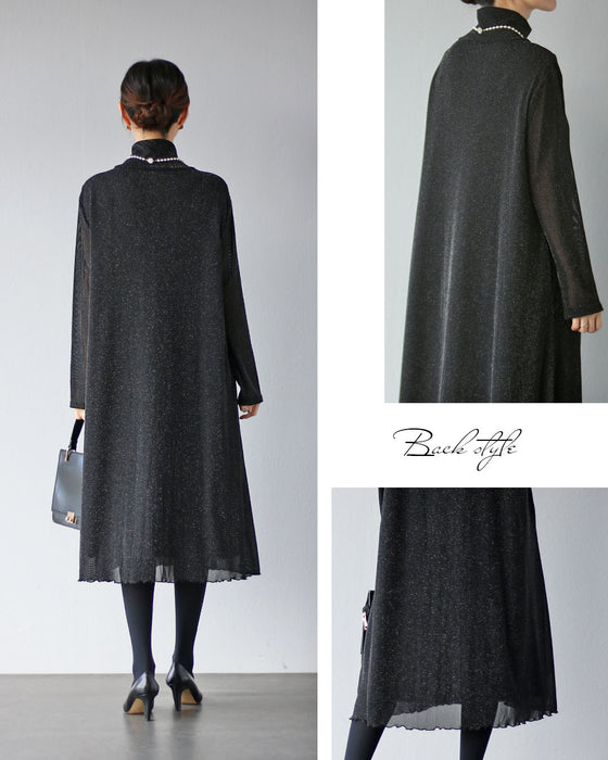 特別な時間へ　煌めきを纏うシアーワンピース