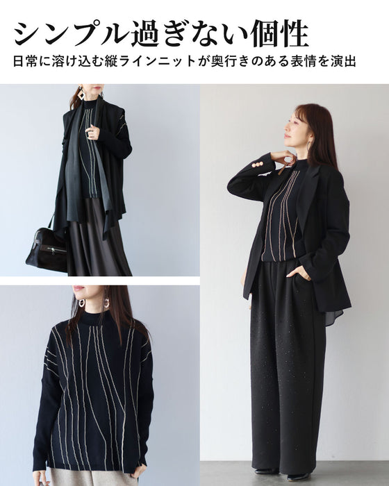 シンプル以上、個性未満　大人が似合う変形ドルマンニット