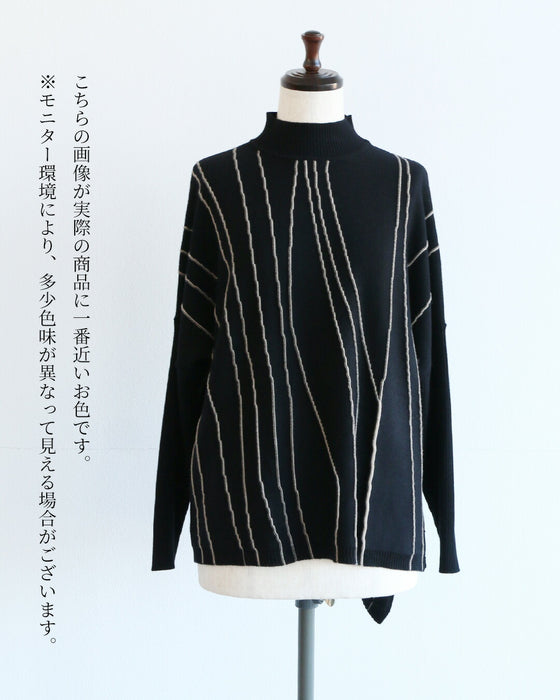 シンプル以上、個性未満　大人が似合う変形ドルマンニット