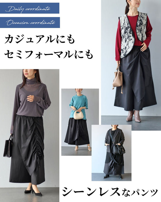 ニュアンスを仕込んだ、モードワイドパンツ