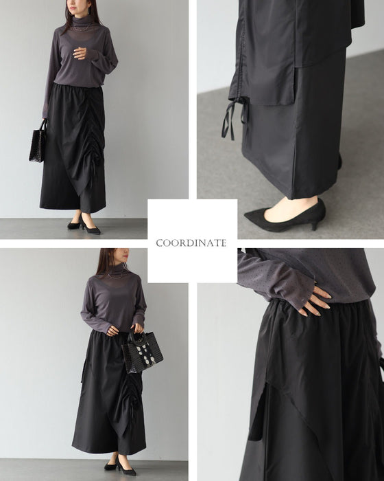 ニュアンスを仕込んだ、モードワイドパンツ