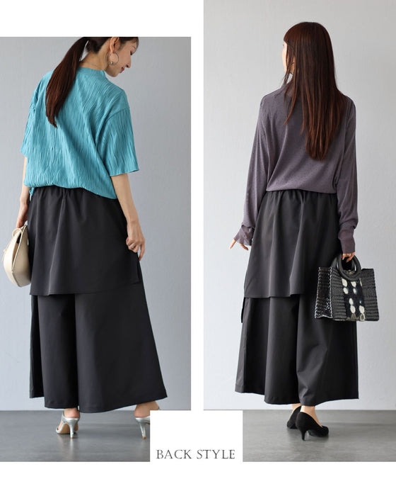 ニュアンスを仕込んだ、モードワイドパンツ
