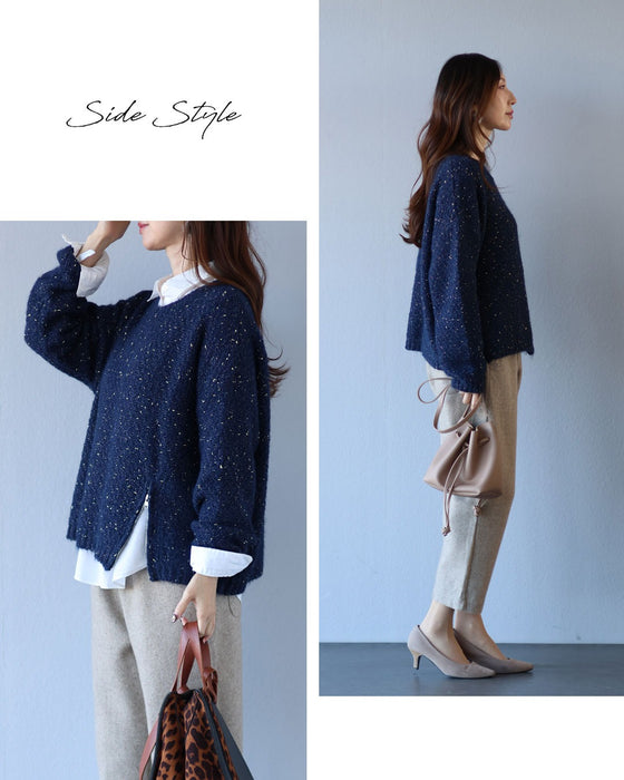 さりげなく光る　大人のための煌めきニット