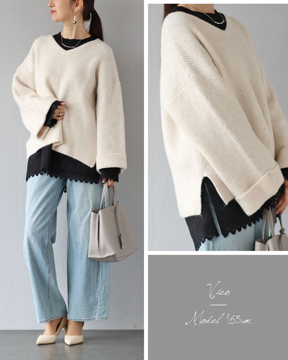 静かに映える大人のレーストップス