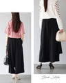「黒」だから無敵　優雅に動けるラップワイドパンツ