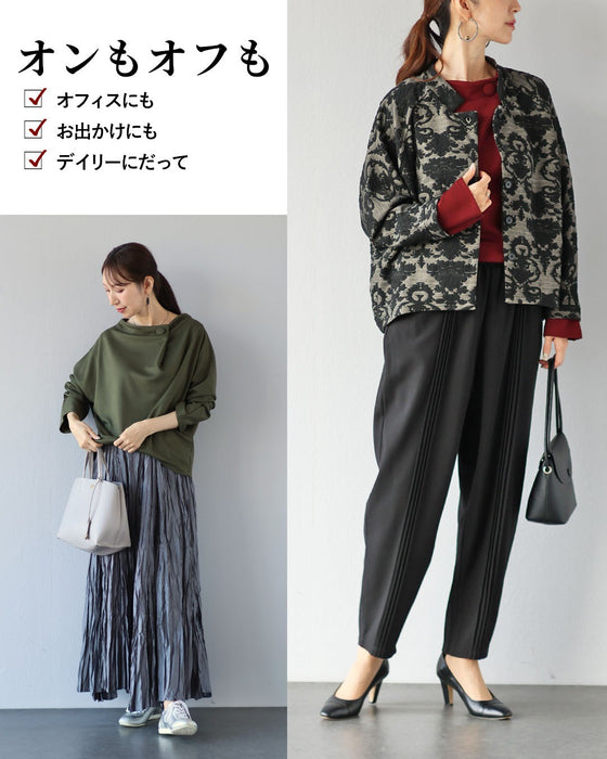 着心地ゆるさら とろみで包む大人の万能トップス