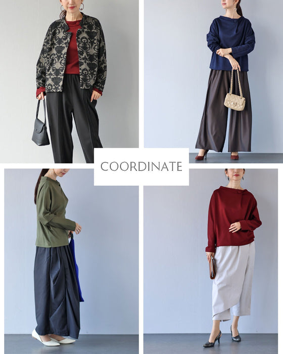 着心地ゆるさら とろみで包む大人の万能トップス