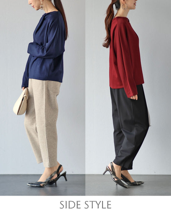 着心地ゆるさら とろみで包む大人の万能トップス