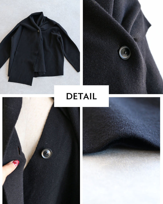 動きで魅せる　変形カッティングニット