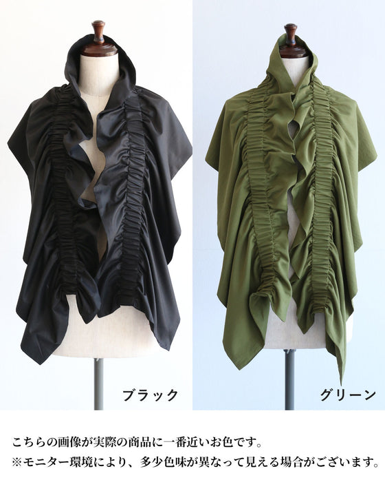 立体華やか　大人のギャザーストール