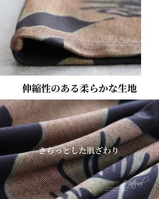 心まで華やぐ　美しい贅沢な休日ワンピース