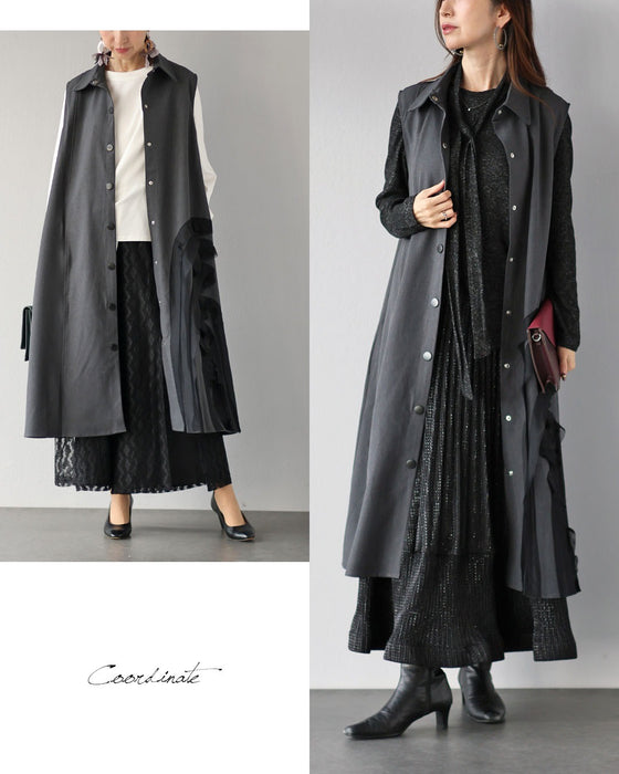 羽織るだけでお洒落な人 上級者の遊び心ジレ