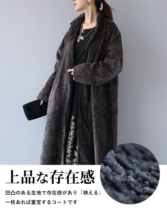 さっと羽織って、すぐキレイ　大人の為の万能ロングコート
