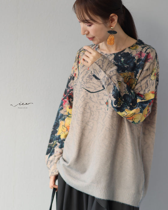 日常に華やかさを纏う　大人の花柄ニット