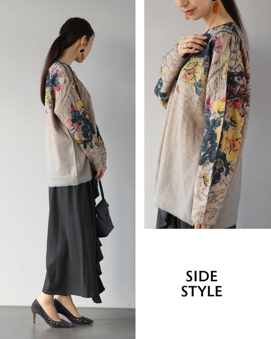 日常に華やかさを纏う　大人の花柄ニット