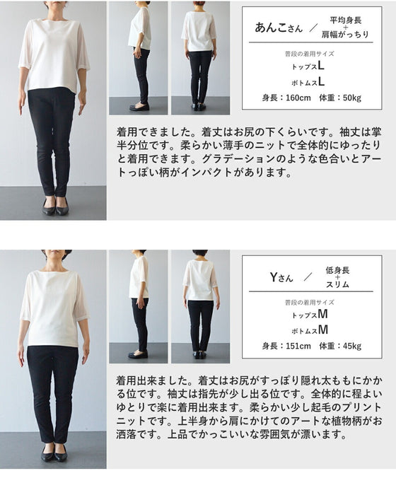 日常に華やかさを纏う　大人の花柄ニット