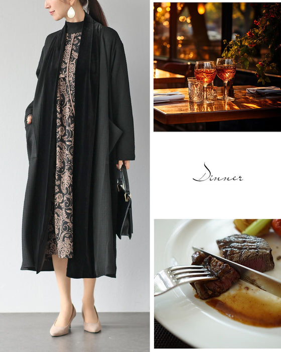 さっと羽織って、すぐキレイ　大人の為の万能ロングコート