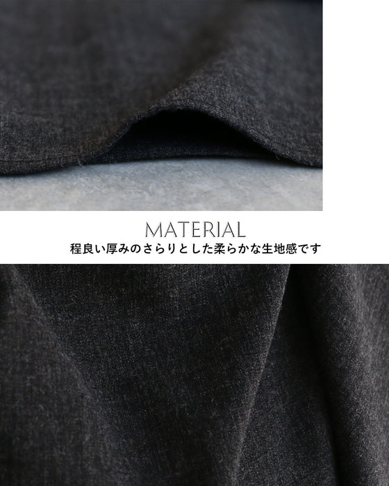 一枚で何通りもの表情　ストール付きトップス