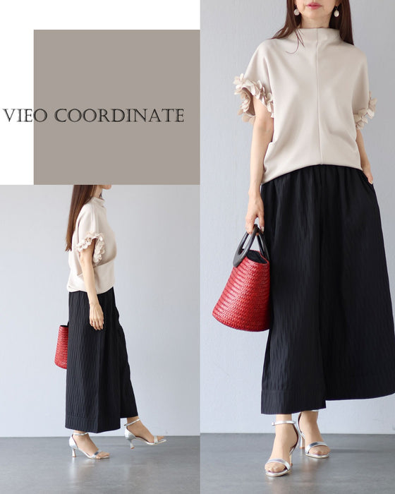 袖先に咲く 大人の華やぎトップス