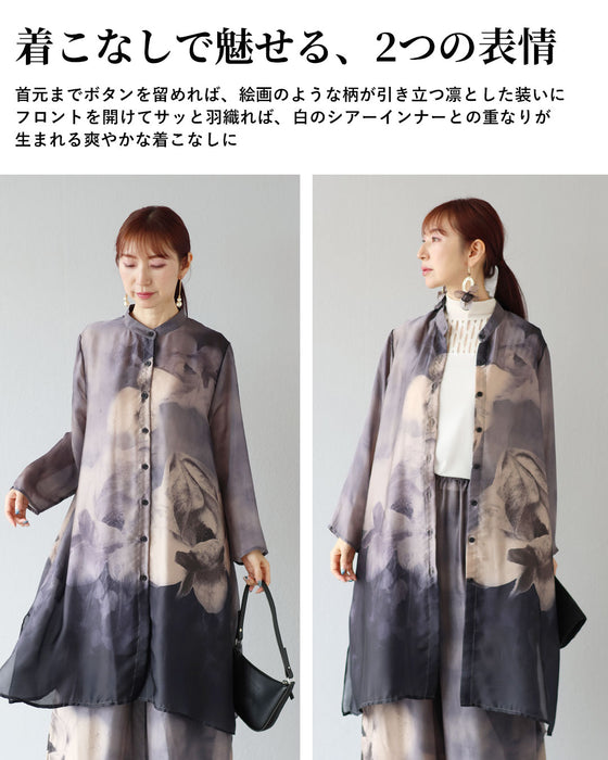 重ねて魅せる　花シアーセットアップ