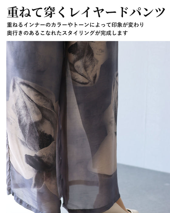 重ねて魅せる　花シアーセットアップ