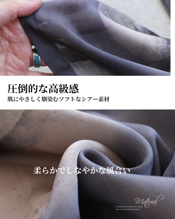 重ねて魅せる　花シアーセットアップ