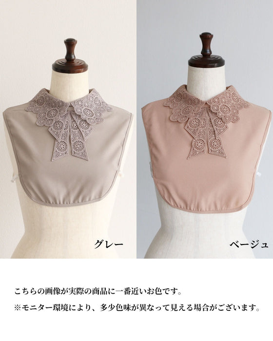 品格をひとさじ 幾何学レースの付け襟