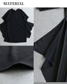 揺れる黒が「品格」を纏う 黒のシフォンワンピース
