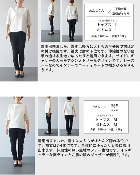 「ラフさ｣がいい　変形抜け感トップス