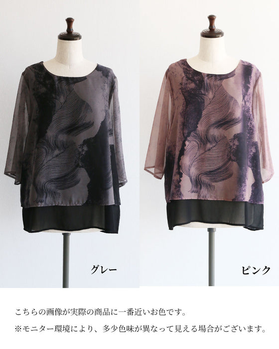 大人の奥行きを魅せる　シアートップス