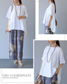Tシャツ以上シアー付きトップス