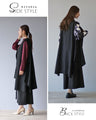 A striking black vest and pants outfit set