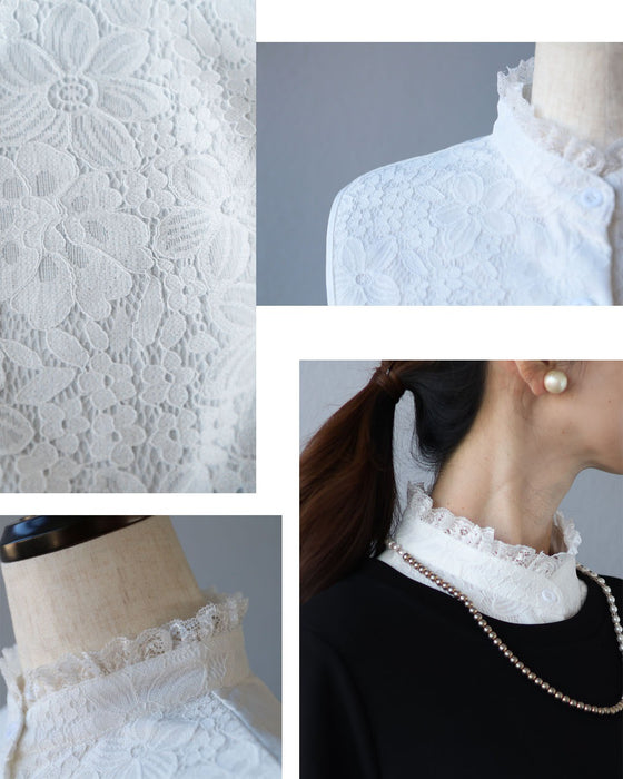 いつものワンピに、きちんとをプラス。ワンピース × 付け襟コーデセット