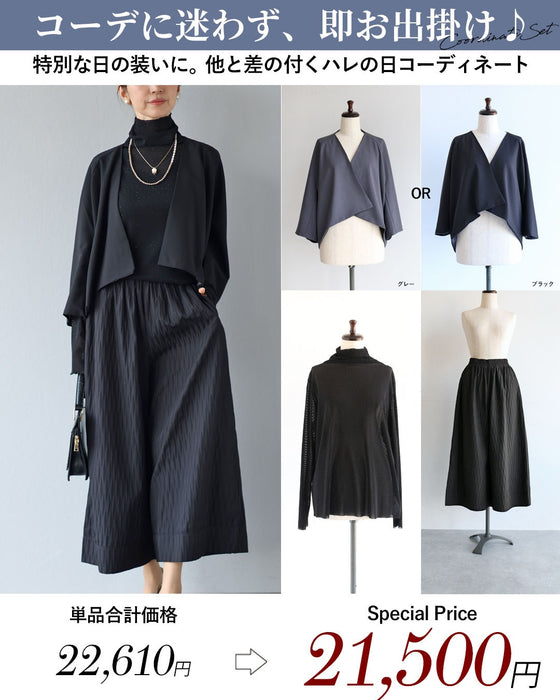 ハレの日のお洒落服　凛として優美なコーデセット