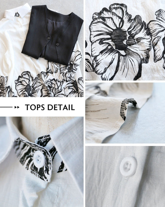 モードとアートが溶け合う モノトーンレイヤードセット