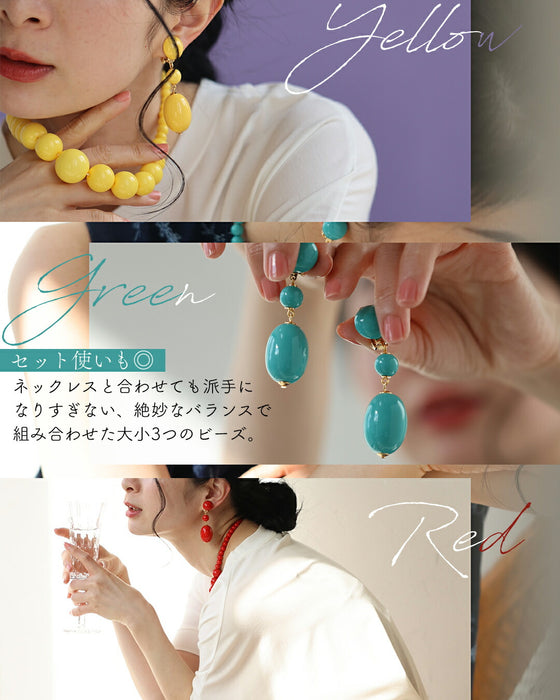 アクセサリーは、“生き方の輝き” カラーイヤリング