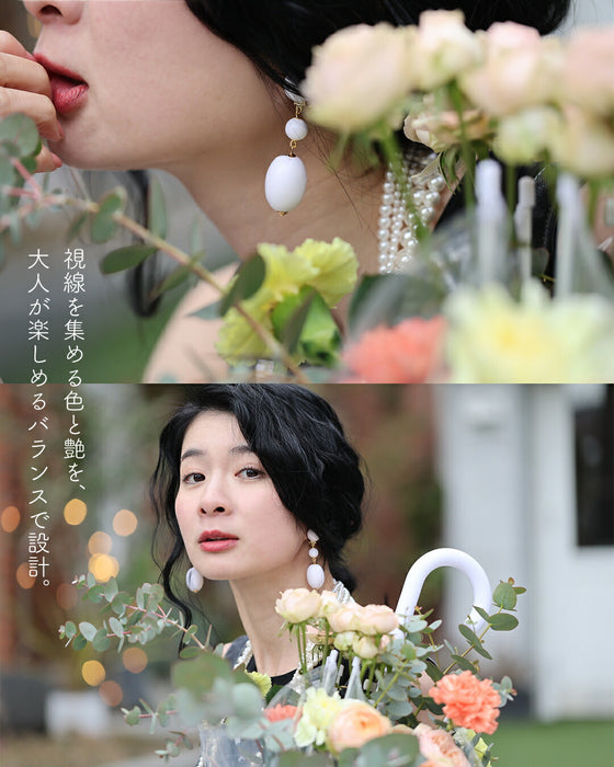 アクセサリーは、“生き方の輝き” カラーイヤリング