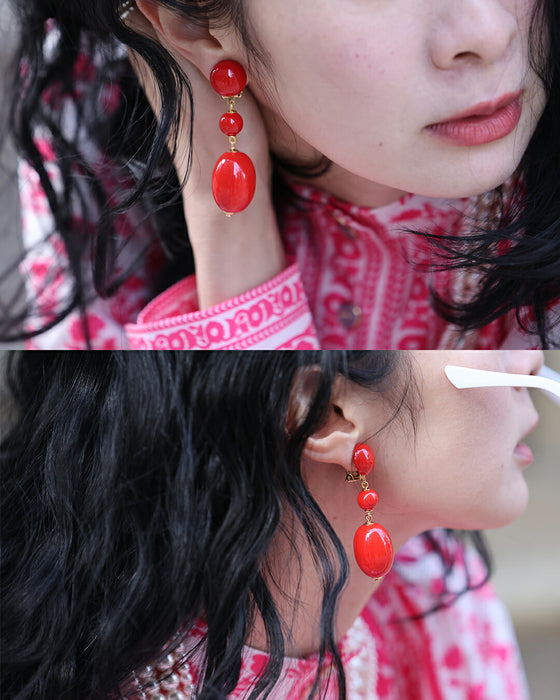 アクセサリーは、“生き方の輝き” カラーイヤリング